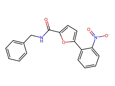 N-benzyl-5-(2-nitrophenyl)furan-2-carboxamide structure
