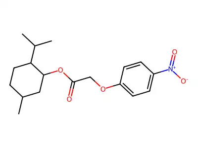 2-Isopropyl-5-methylcyclohexyl 2-(4-nitrophenoxy)acetate structure