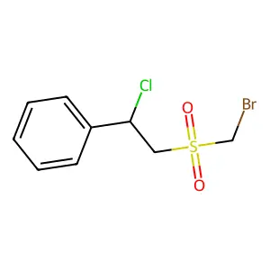 [2-(Bromomethylsulfonyl)-1-chloroethyl]benzene structure