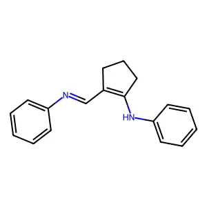 N-[2-(phenyliminomethyl)cyclopenten-1-yl]aniline structure