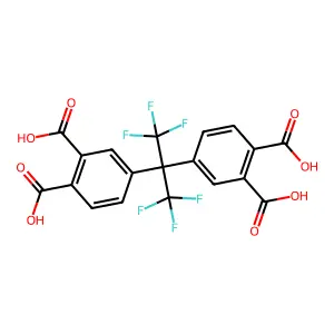4,4'-(全氟丙烷-2,2-二基)二邻苯二甲酸 structure