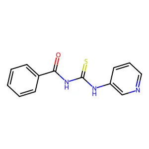 N-Benzoyl-N'-(3-pyridinyl)thiourea structure