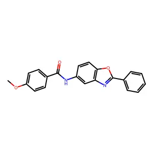 4-methoxy-N-(2-phenyl-1,3-benzoxazol-5-yl)benzamide structure