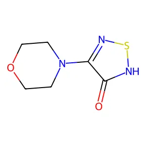 3-Hydroxy-4-morpholino-1,2,5-thiadiazole structure
