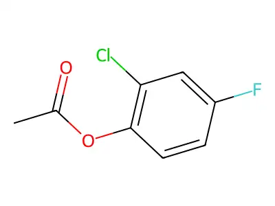 2-Chloro-4-fluorophenyl acetate structure
