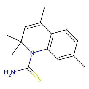 2,2,4,7-Tetramethylquinoline-1-carbothioamide structure