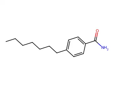 4-Heptylbenzamide structure