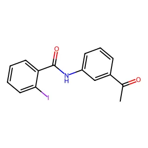 N-(3-acetylphenyl)-2-iodobenzamide structure