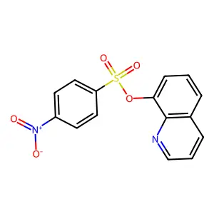 Quinolin-8-yl 4-nitrobenzenesulfonate structure