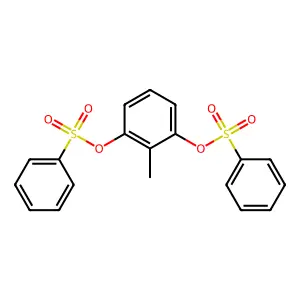 2-Methyl-3-(phenylsulfonyloxy)phenyl benzenesulfonate structure