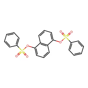 5-[(Phenylsulfonyl)oxy]-1-naphthyl benzenesulfonate structure