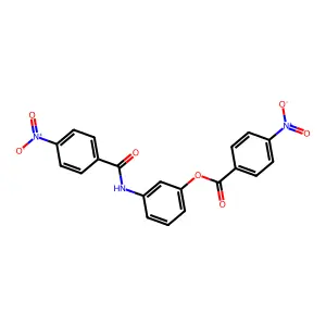 3-((4-Nitrobenzoyl)amino)phenyl 4-nitrobenzoate structure