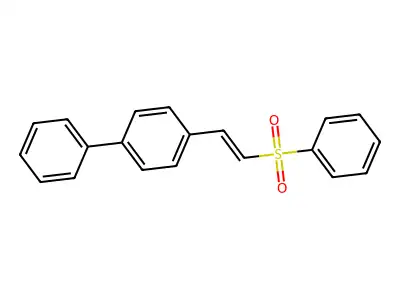 1-[(E)-2-(benzenesulfonyl)ethenyl]-4-phenylbenzene structure