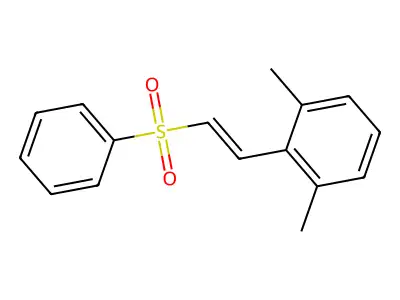 2-[(E)-2-(benzenesulfonyl)ethenyl]-1,3-dimethylbenzene structure