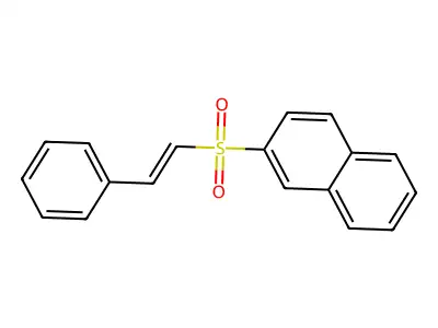Naphthalene,2-[[(1E)-2-phenylethenyl]sulfonyl]- structure