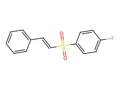 4-Fluorophenylstyryl sulfone structure