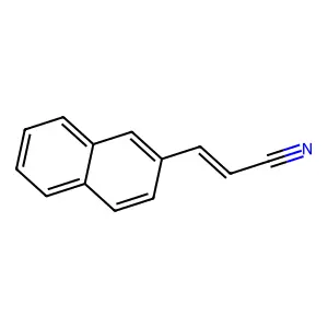 2-Propenenitrile, 3-(2-naphthalenyl)-, (2E)- structure