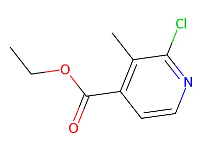 Ethyl 2-chloro-3-methylisonicotinate structure