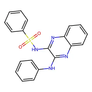 N-(3-anilinoquinoxalin-2-yl)benzenesulfonamide structure