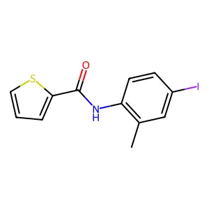N-(4-iodo-2-methylphenyl)thiophene-2-carboxamide structure