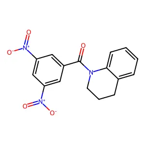 1-(3,5-Dinitrobenzoyl)-1,2,3,4-tetrahydroquinoline structure