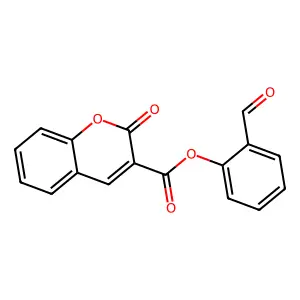 (2-Formylphenyl) 2-oxochromene-3-carboxylate structure