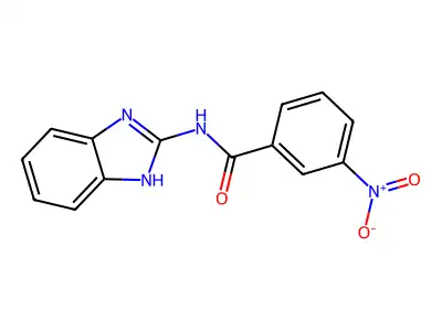 N-(1H-benzo[d]imidazol-2-yl)-3-nitrobenzamide structure