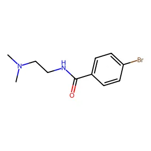 4-bromo-N-[2-(dimethylamino)ethyl]benzamide structure