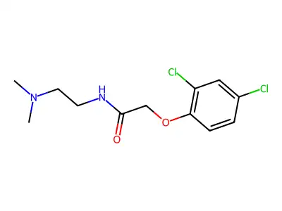 2-(2,4-dichlorophenoxy)-N-[2-(dimethylamino)ethyl]acetamide structure