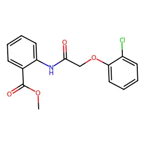 Methyl 2-{[(2-chlorophenoxy)acetyl]amino}benzoate structure