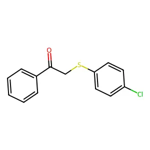 2-((4-Chlorophenyl)thio)-1-phenylethanone structure