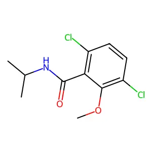 3,6-dichloro-2-methoxy-N-propan-2-ylbenzamide structure