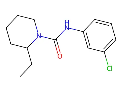 N-(3-Chlorophenyl)-2-ethyl-1-piperidinecarboxamide structure