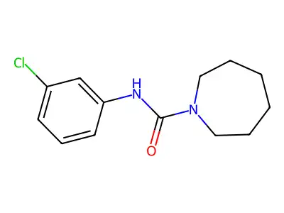 N-(3-Chlorophenyl)-1-azepanecarboxamide structure