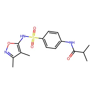 N-[4-(3,4-Dimethyl-isoxazol-5-ylsulfamoyl)-phenyl]-isobutyramide structure