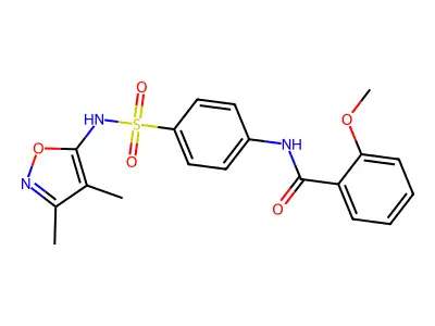N-[4-(3,4-Dimethyl-isoxazol-5-ylsulfamoyl)-phenyl]-2-methoxy-benzamide structure