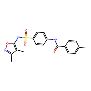 N-{4-[(3,4-dimethyl-1,2-oxazol-5-yl)sulfamoyl]phenyl}-4-methylbenzamide structure