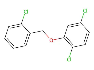 1,4-Dichloro-2-[(2-chlorophenyl)methoxy]benzene structure