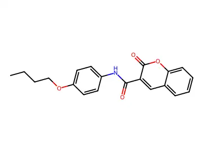 N-(4-butoxyphenyl)-2-oxo-2H-chromene-3-carboxamide structure