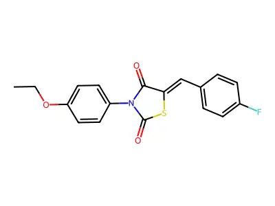 3-(4-Ethoxyphenyl)-5-[(4-fluorophenyl)methylene]-1,3-thiazolidine-2,4-dione structure