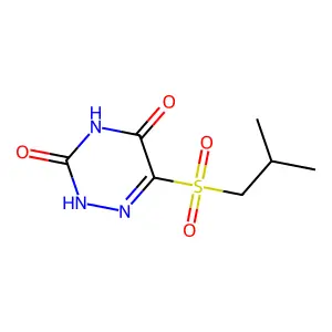 6-(Isobutylsulfonyl)-1,2,4-triazine-3,5(2H,4H)-dione structure