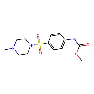 Methyl (4-((4-methylpiperazin-1-yl)sulfonyl)phenyl)carbamate structure