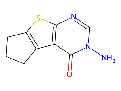 11-Amino-7-thia-9,11-diazatricyclo[6.4.0.0^{2,6}]dodeca-1(8),2(6),9-trien-12-one structure