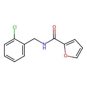 N-[(2-chlorophenyl)methyl]furan-2-carboxamide structure
