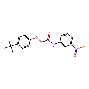 2-(4-tert-butylphenoxy)-N-(3-nitrophenyl)acetamide structure