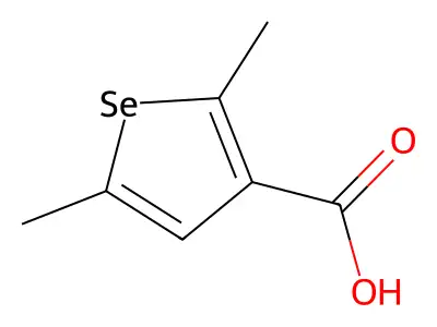 2,5-Dimethylselenophene-3-carboxylic acid structure