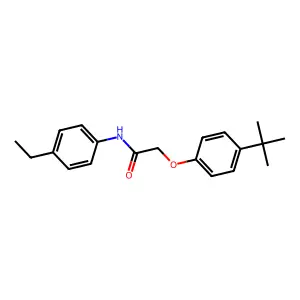 2-(4-叔丁基苯氧基)-N-(4-乙基苯基)乙酰胺 structure