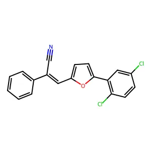 3-[5-(2,5-Dichlorophenyl)furan-2-yl]-2-phenylprop-2-enenitrile structure