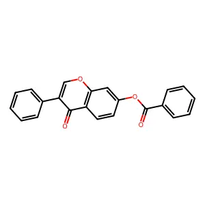 4-oxo-3-phenyl-4H-chromen-7-yl benzoate structure