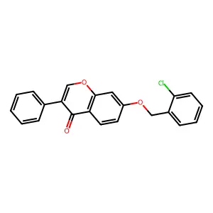 7-[(2-Chlorophenyl)methoxy]-3-phenylchromen-4-one structure